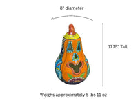 Handmade Talavera Pumpkin Lantern | Ceramic Jack-o-Lantern Mexican Pottery Fall Decor