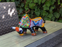 Talavera Bull Planter | Handmade Mexican Pottery Flower Pot | Ceramic Garden Gift