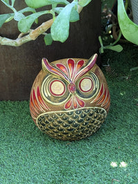 Handmade Clay Owl Flower Pot | Mexican Pottery Planter  | Animal Garden Gift