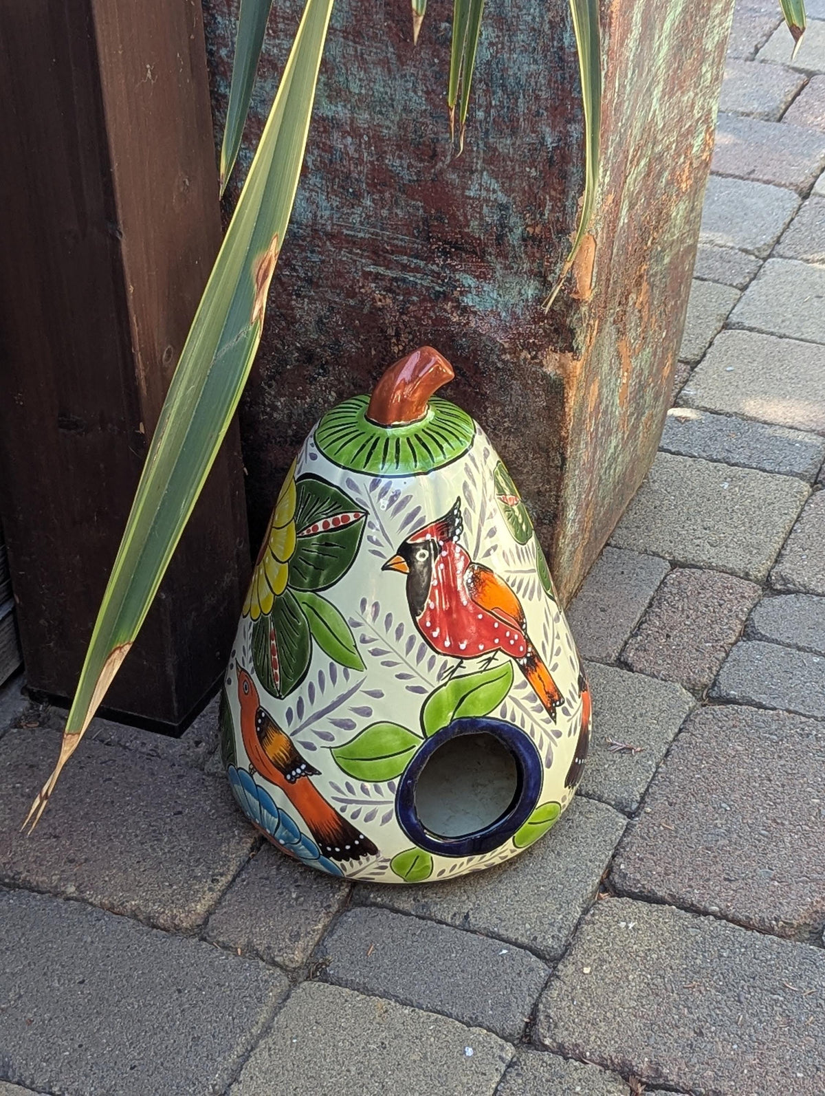 Hand-Painted Talavera Pumpkin Halloween Decor | Jack-o-Lantern Mexican Pottery | Ceramic Candle Holder