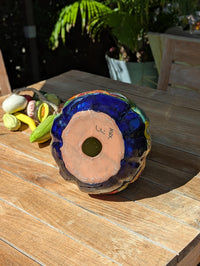 Handmade Talavera Pumpkin Lantern | Ceramic Jack-o-Lantern Mexican Pottery Fall Decor