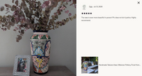 Handmade Talavera Vase | Mexican Pottery, Floral Home Decor