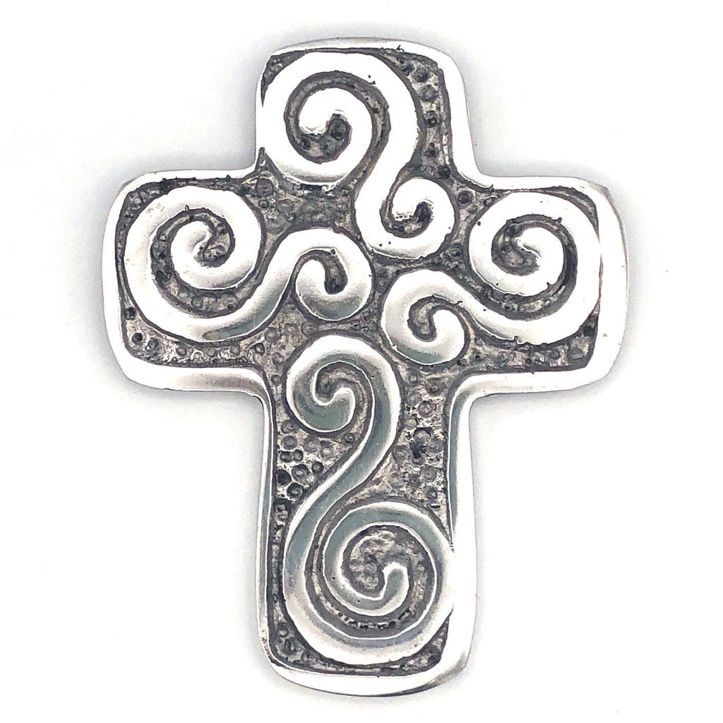 Recycled Aluminum Celtic Cross  Home Decor, Housewarming Gift for Her