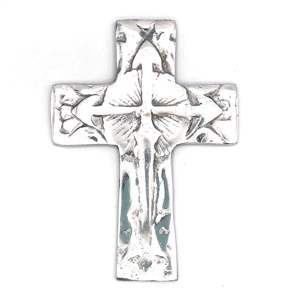 Recycled Aluminum Cross with Arrows  Home Decor, Housewarming Gift for Her
