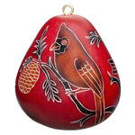 Gourd Ornament Cardinals on a Branch Home Decor Housewarming Gift for Her