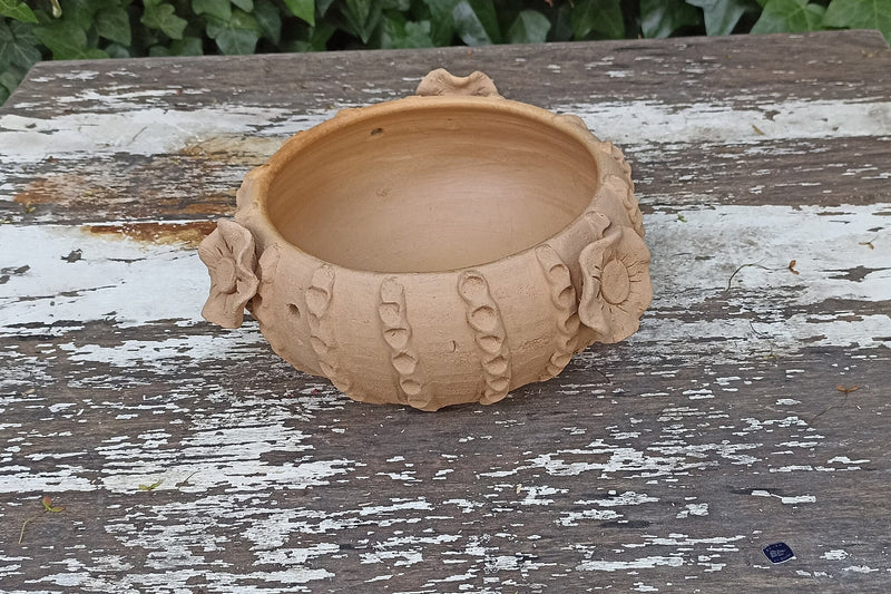 Ceramic Planter, Cactus Flower Pot, Handmade Mexican Pottery from Santa Maria Atzompa, Mexico, Home Decor, Indoor, Outdoor Decor, Plant Pot