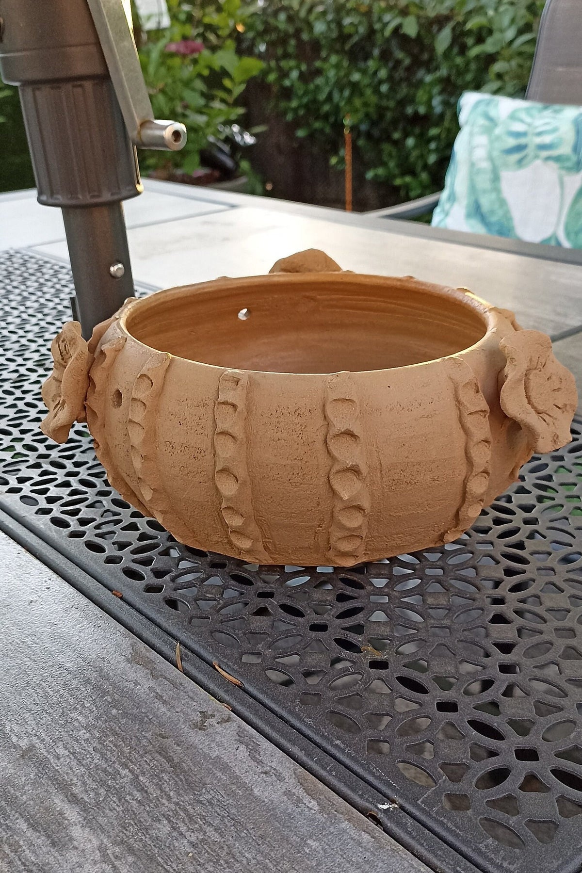 Ceramic Planter, Cactus Flower Pot, Handmade Mexican Pottery from Santa Maria Atzompa, Mexico, Home Decor, Indoor, Outdoor Decor, Plant Pot