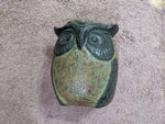 Ceramic Owl Planter Pot, Flower Pot, Green, Owl Gifts, Mexican Pottery, Indoor Outdoor Owl Decorations, Large Pot