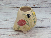Bird Succulent Planters, Ceramic Bird Pottery, Bird Indoor Windowsill Planter, Cute Bird Succulent Planter Box, Herb Planters, Small
