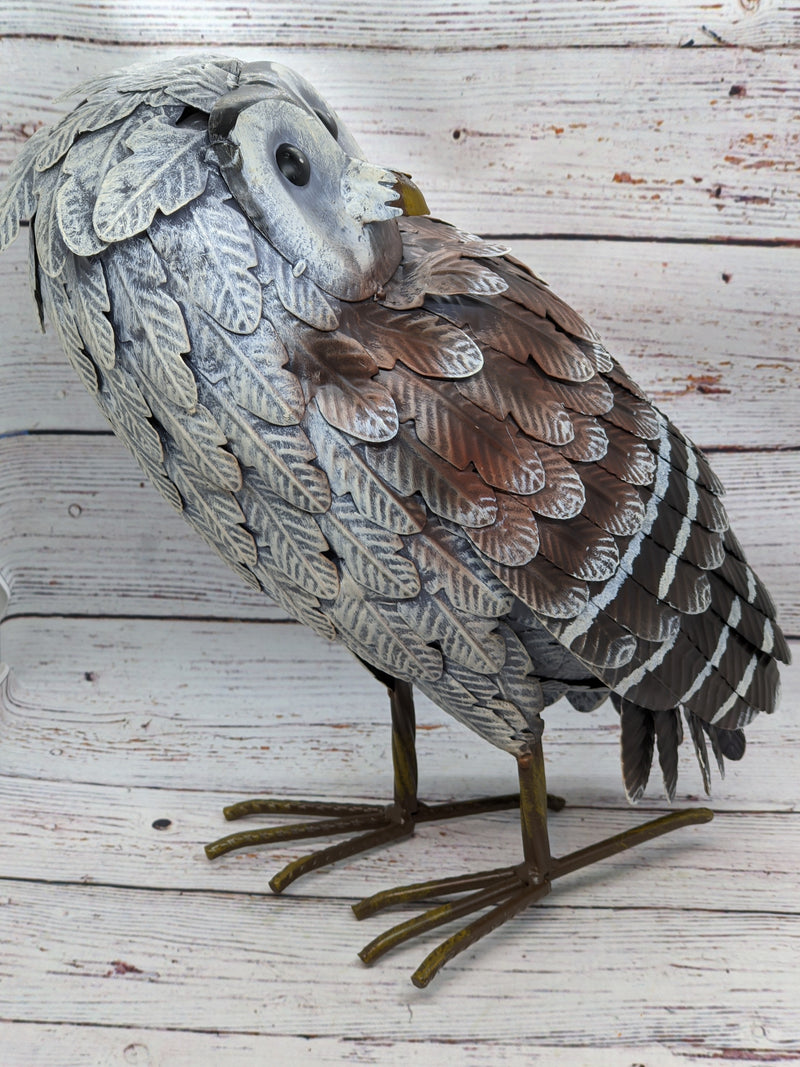 Metal Owl Statue, Owl Yard Art, Owl Home Decor, Owl Decoration for Home, Metal Owl Sculpture, Owl Figurine Home Decor