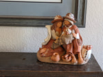 Holy Family with Bread, Nativity Set Home Decor, Christmas Decor and Ornament, Home Decor Housewarming Gift for Her