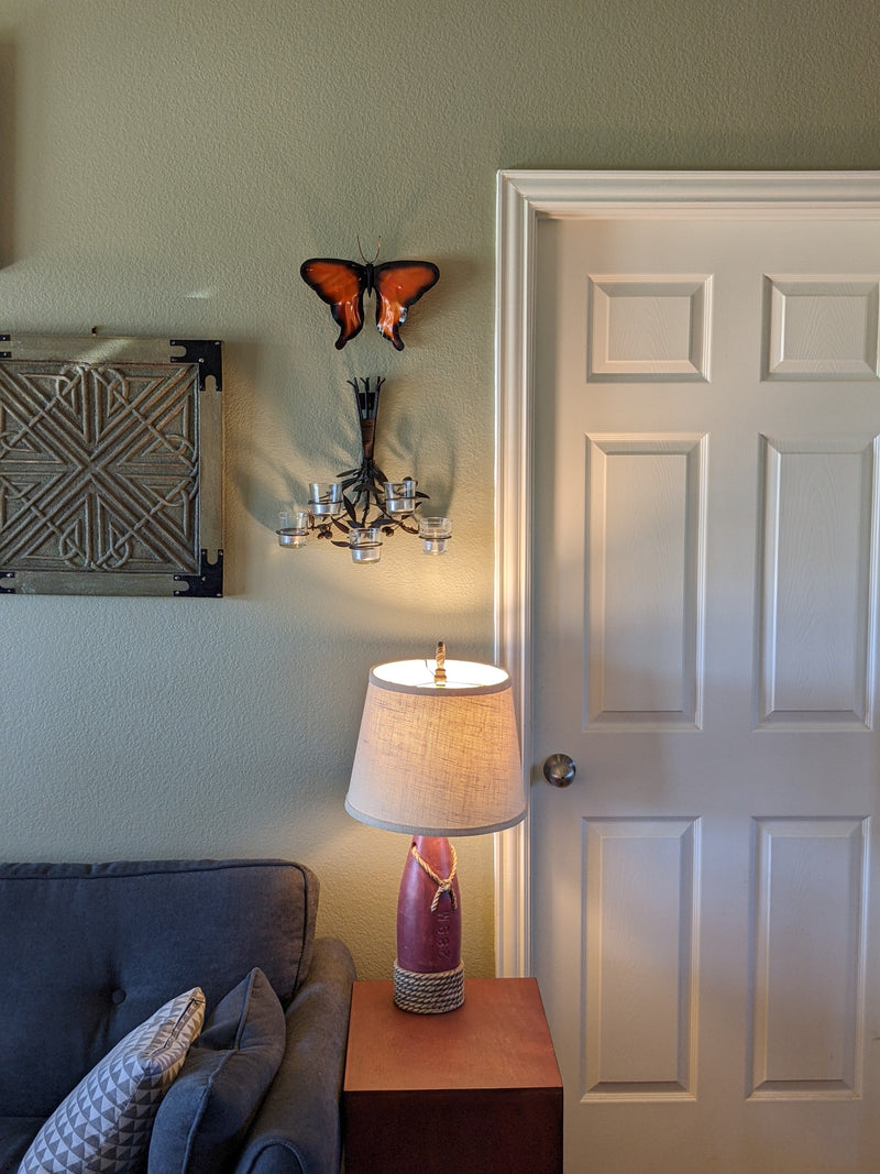 Copper Butterfly Wall Art, Butterfly Garden Art