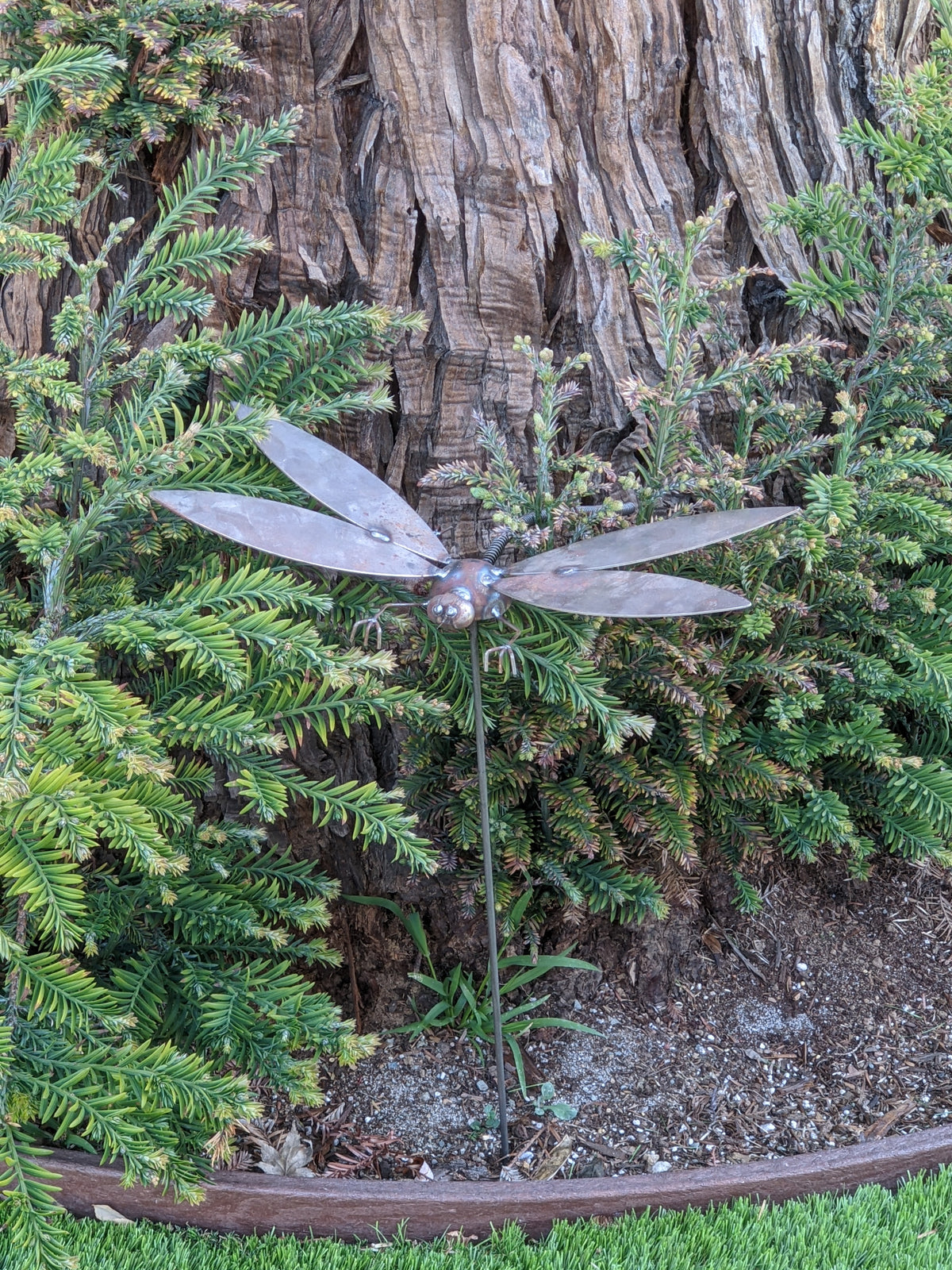 Dragonfly Yard Art with Garden Stake, Garden Decor, Housewarming Gift for Her