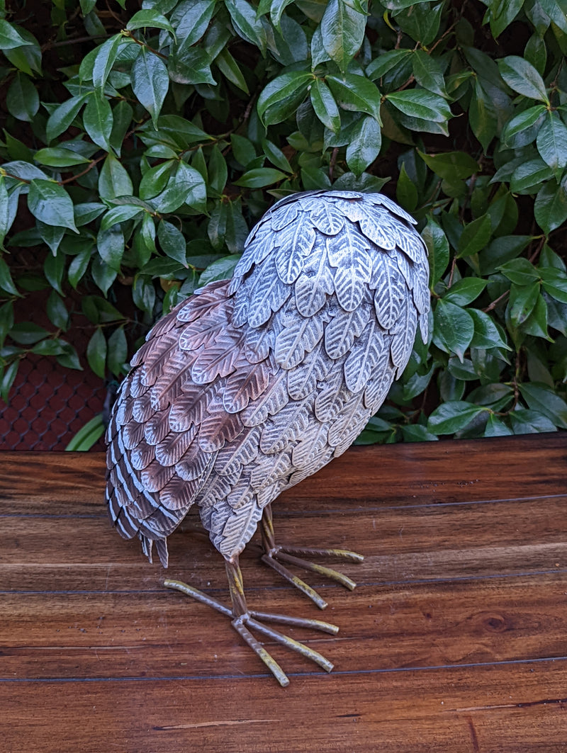 Metal Owl Statue, Owl Yard Art, Owl Home Decor, Owl Decoration for Home, Metal Owl Sculpture, Owl Figurine Home Decor