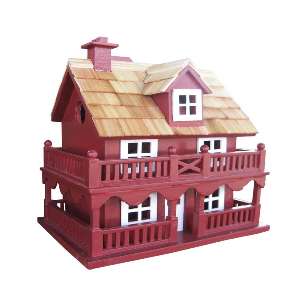 Novelty Cottage Birdhouse, Outdoor or Indoor Decor, Decorative Birdhouse Decor