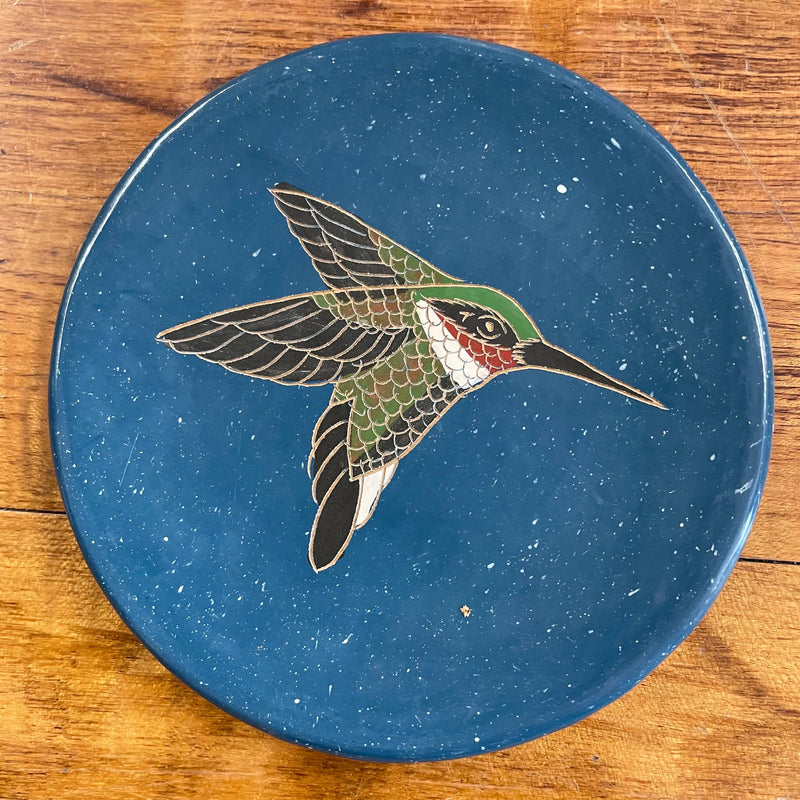 Ceramic Ring Dish - Ruby-throated Hummingbird  Home Decor, Housewarming Gift for Her