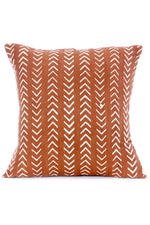 Mudcloth Brown Arrow Print Cotton Pillow Cover, Home Decor Housewarming Gift for Her