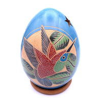 Ceramic Hummingbird Luminary Home Decor from Nicaragua, Housewarming Gift for Her