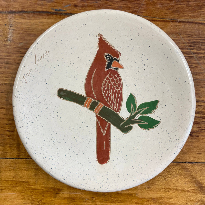 Ceramic Ring Dish - Spring Cardinal  Home Decor, Housewarming Gift for Her