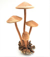 Hand Carved Large Wooden Mushroom, Garden Sculpture Outdoor Decor