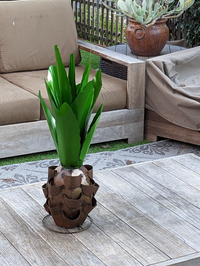 Agave Cactus Yard Art, Metal Agave Garden Decor for Yard or Home, Hand Crafted Lifelike Agave Plant, Mexican Art Cactus Decor in Green