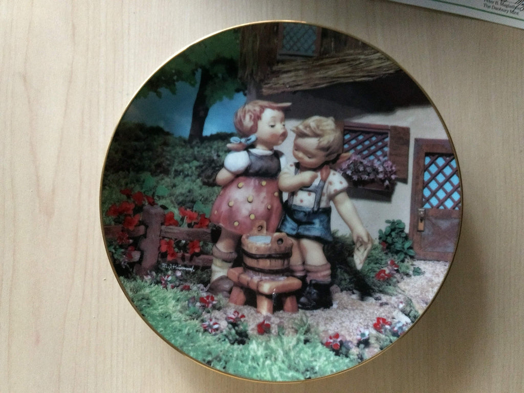 Collector Plate, Vintage Hummel 1991 by Danbury Mint - Squeaky Clean