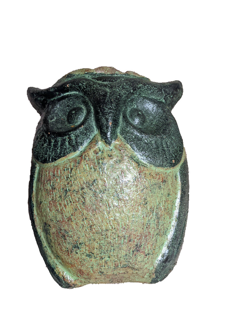 Ceramic Owl Planter Pot, Flower Pot, Green, Owl Gifts, Mexican Pottery, Indoor Outdoor Owl Decorations, Large Pot