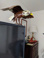 Regal Bald Eagle, American Eagle Yard Art, Metal Bald Eagle Statue, Eagle Home Decor, Office Decor, Wall Decor, Eagle Art, Birdwatcher Gifts