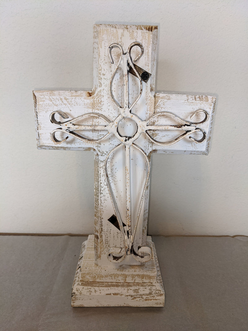 Cross, Wooden Cross Wall Decor, Cross Wall Art, Large Cross Decor, Cross Decorations, Wooden Religious Cross, White