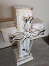 Cross, Wooden Cross Wall Decor, Cross Wall Art, Large Cross Decor, Cross Decorations, Wooden Religious Cross, White