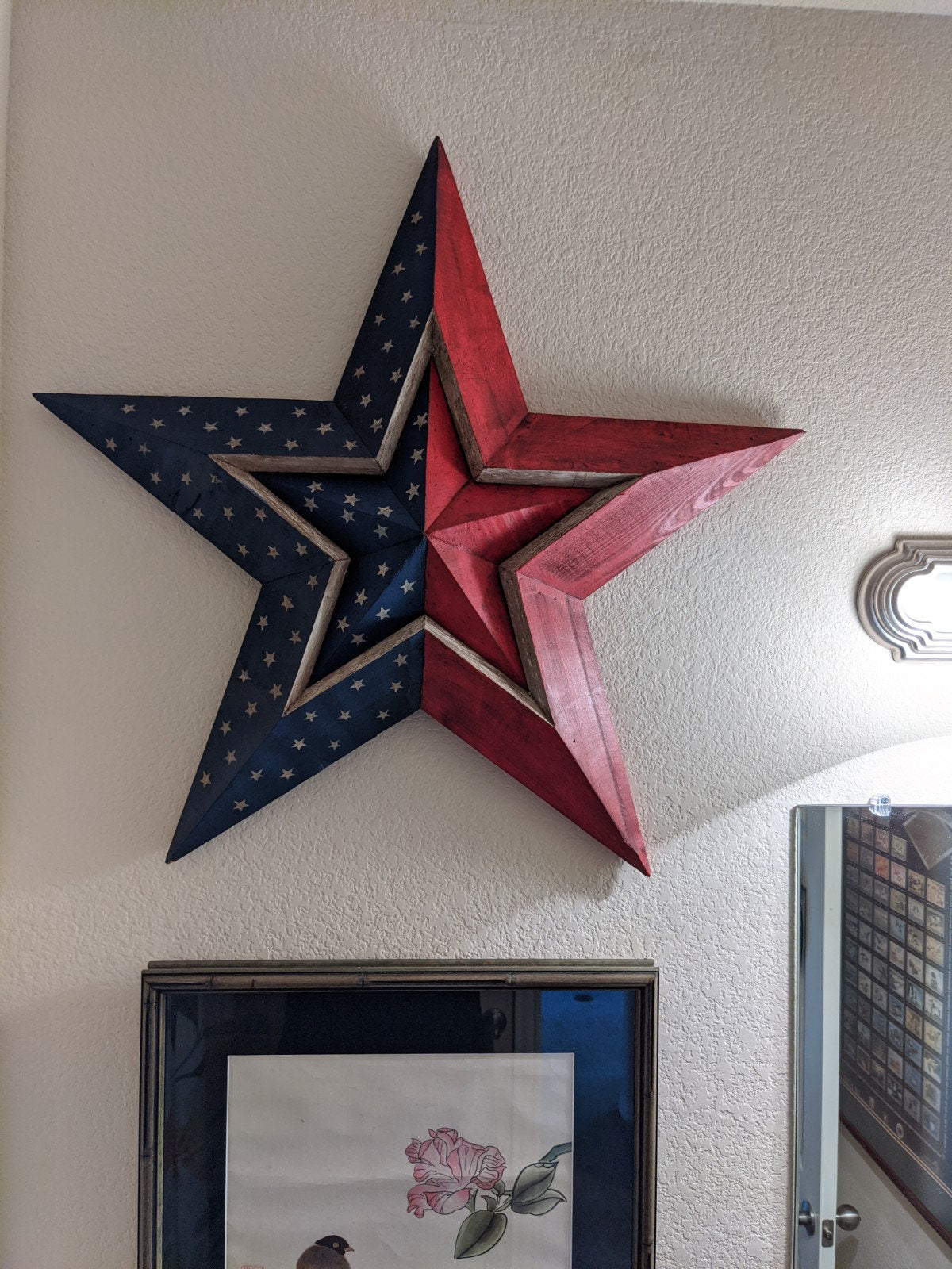 Patriotic Star Wall Decor, 70 Decorative Stars American Star Decor, Star Home Decor, Barn Star Decor