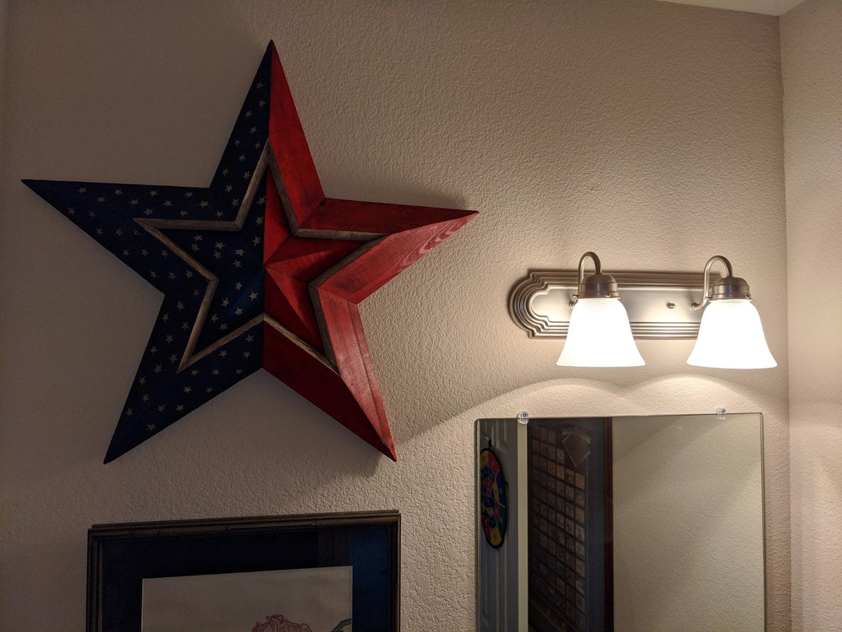 Patriotic Star Wall Decor, 70 Decorative Stars American Star Decor, Star Home Decor, Barn Star Decor