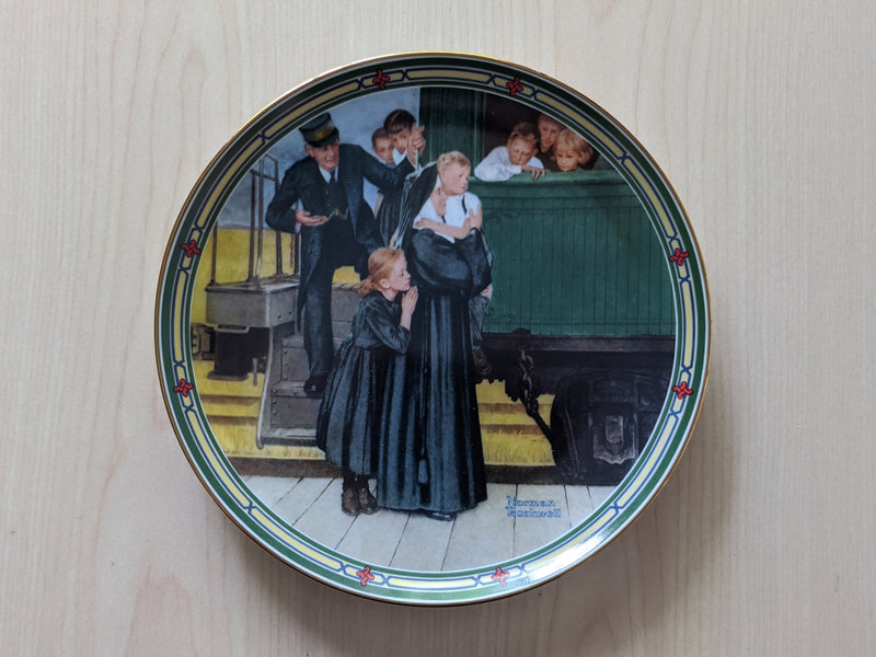Norman Rockwell Vintage Decorative Plate, Wall Decorations for Family Room, Bathroom Wall Decor, Office Wall Decor, "An Orphan's Hope"