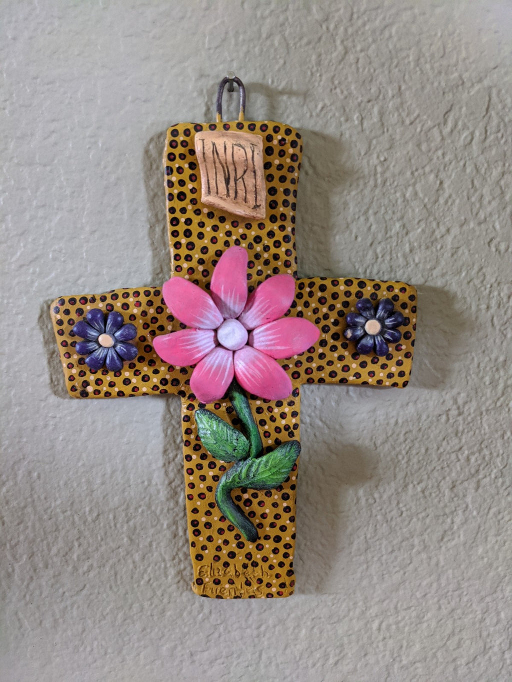 Handmade Cross, Cross Wall Decor, Cross Wall Art, Large Cross Decor, Cross Decorations, Religious Cross, Pink