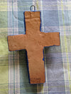 Handmade Cross, Cross Wall Decor, Cross Wall Art, Large Cross Decor, Cross Decorations, Religious Cross, Blue Heart