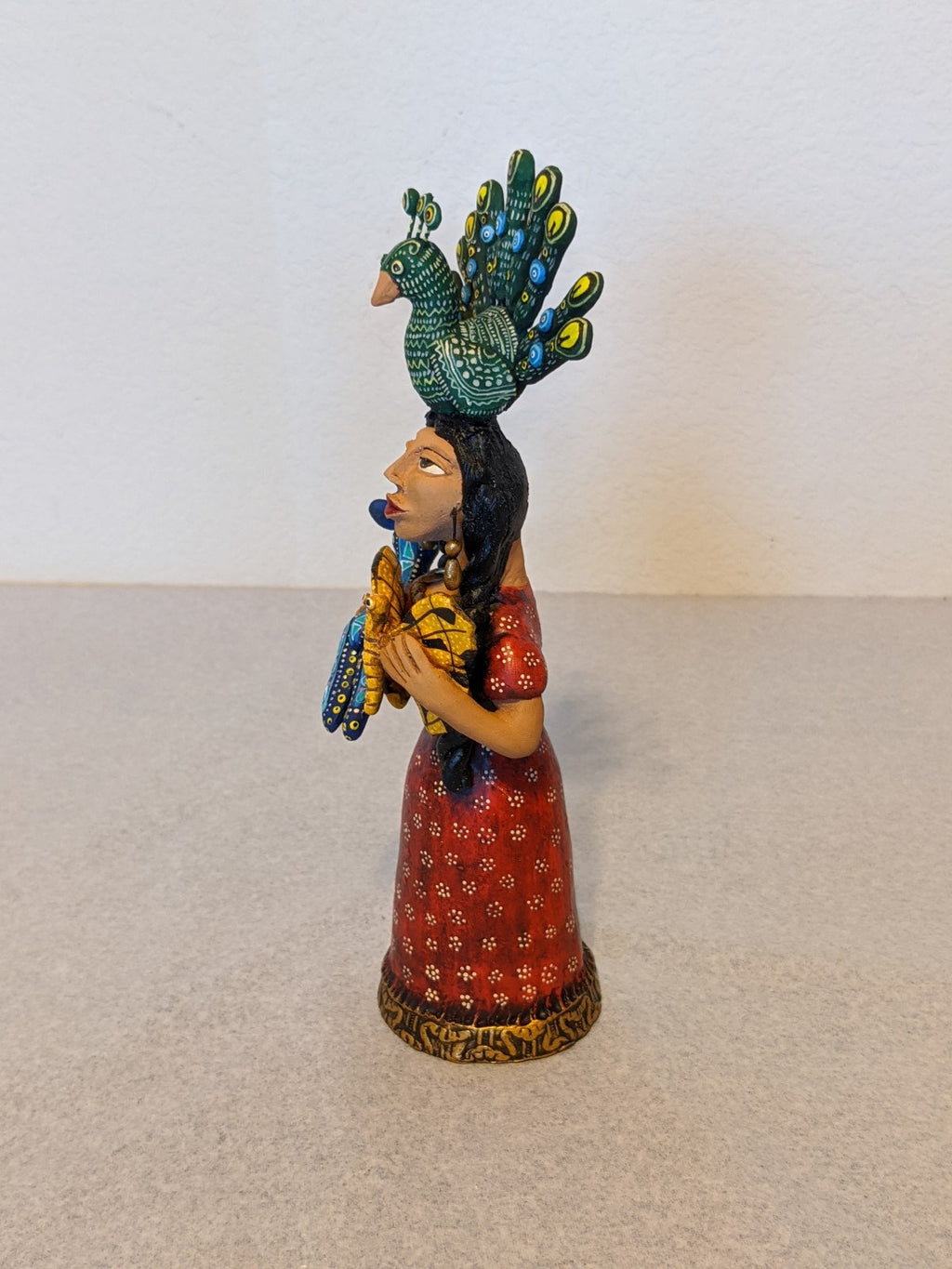 Handmade Folk Art Alebrije Vendor, Woman Figurine, Ceramic Figurine, Women Statue, Mexican Folk Art, Oaxacan Art, Original Collectible