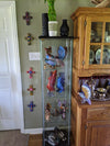 Handmade Cross, Cross Wall Decor, Cross Wall Art, Large Cross Decor, Cross Decorations, Religious Cross, Purple