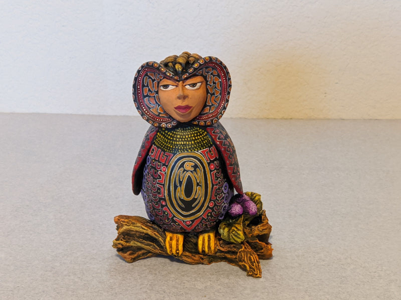 Owl de Oaxaca, Owl Gifts for Women, Owl Figurine, Owl Decoration, Owl Decor, Owl Statue, Owl Home Decor, Handmade Owl Art