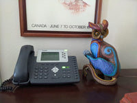 Alebrije Owl de Oaxaca, "Whodini" - Original Wood Sculpture, Fine Mexican Folk Art by Oaxacan Artist Florencio Fuentes Melchor, Owl Gift