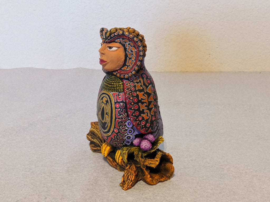 Owl de Oaxaca, Owl Gifts for Women, Owl Figurine, Owl Decoration, Owl Decor, Owl Statue, Owl Home Decor, Handmade Owl Art