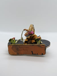 Oaxacan Woman on Bicycle, Clay Woman Figurine, Women Statue, Mexican Folk Art, Oaxacan Art, Handmade Original Collectible