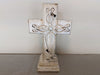 Cross, Wooden Cross Wall Decor, Cross Wall Art, Large Cross Decor, Cross Decorations, Wooden Religious Cross, White