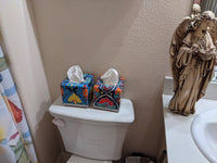 Tissue Box Cover Square, Tissue Box Holder, Kleenex Holder, Ceramic Tissue Box Cover, Talavera Pottery, Mexico