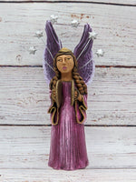 Christmas Decorations, Angel & Cymbals, Christmas Angel Home Decor, Handmade Angel Art de Oaxaca Mexico