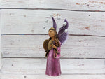 Christmas Decorations, Angel & Cymbals, Christmas Angel Home Decor, Handmade Angel Art de Oaxaca Mexico