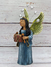 Angel with Drums,  Angel Home Decor, Handmade Angel Art from Oaxaca Mexico, Original Sculpture, Christmas Decoration