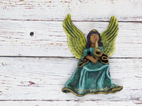 Christmas Tree Ornament, Angel with Saxophone Christmas Decorations, Angel Ornament Home Decor, Original Handmade Angel Art de Oaxaca Mexico