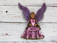 Christmas Tree Ornament, Pregnant Angel Christmas Decorations, Angel Ornament Home Decor, Original Handmade Angel Art from Oaxaca Mexico