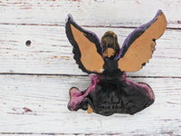 Christmas Tree Ornament, Angel with Trumpet Christmas Decorations, Angel Ornament Home Decor, Original Handmade Angel Art from Oaxaca Mexico