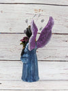 Christmas Decorations, Angel with Flowers, Christmas Angel Home Decor, Handmade Angel Art de Oaxaca Mexico